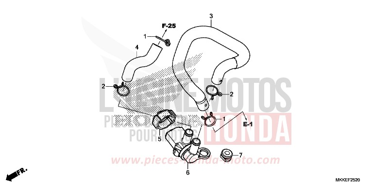 ELECTROVANNE INJECTION D'AIR de Africa Twin GRAND PRIX RED (R380B) 2019